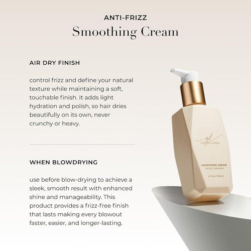 Goldie Locks Anti-Frizz Smoothing Cream - Moisturizes & Boosts Softness - 5.1 fl oz | Safe for Color-Treated Hair