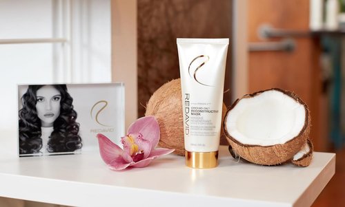 Redavid Orchid Oil Reconstructive Mask - Ultra Nourishing 15-Minute Treatment for Curly, Damaged Hair