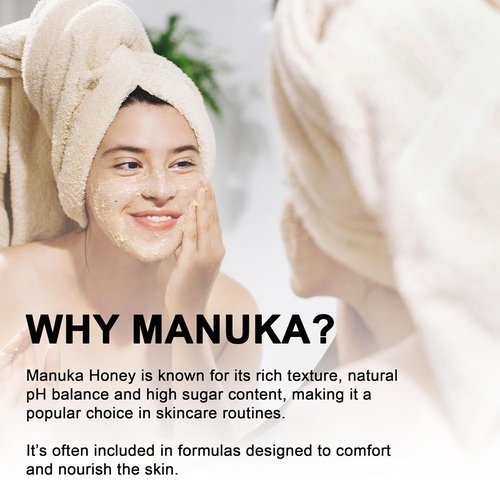 Super Natural Goods Manuka Honey Cream - Hydrating Lotion for All Skin Types | 8oz Moisturizing Body Cream with Real Manuka Honey, Aloe Vera, and Cocoa Butter