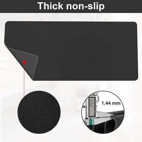 Diesisa Nail Art Table Mat,Foldable Nail Arm Rest Pad for Nails,Soft Microfiber PU Leather Nail Mat for Table,Waterproof Manicure Pad,Nail Table Pad for Nail Technician Salon Home-Black