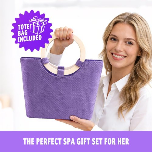 Spa Luxetique Bath Sets for Women Gifts - 10 Pcs Lavender Spa Kit, Self Care Kit for Her, Birthday, Mother's Day, Anniversary, Holiday, Valentine's Day Gifts for Her, Mother, Girlfriends, Wife