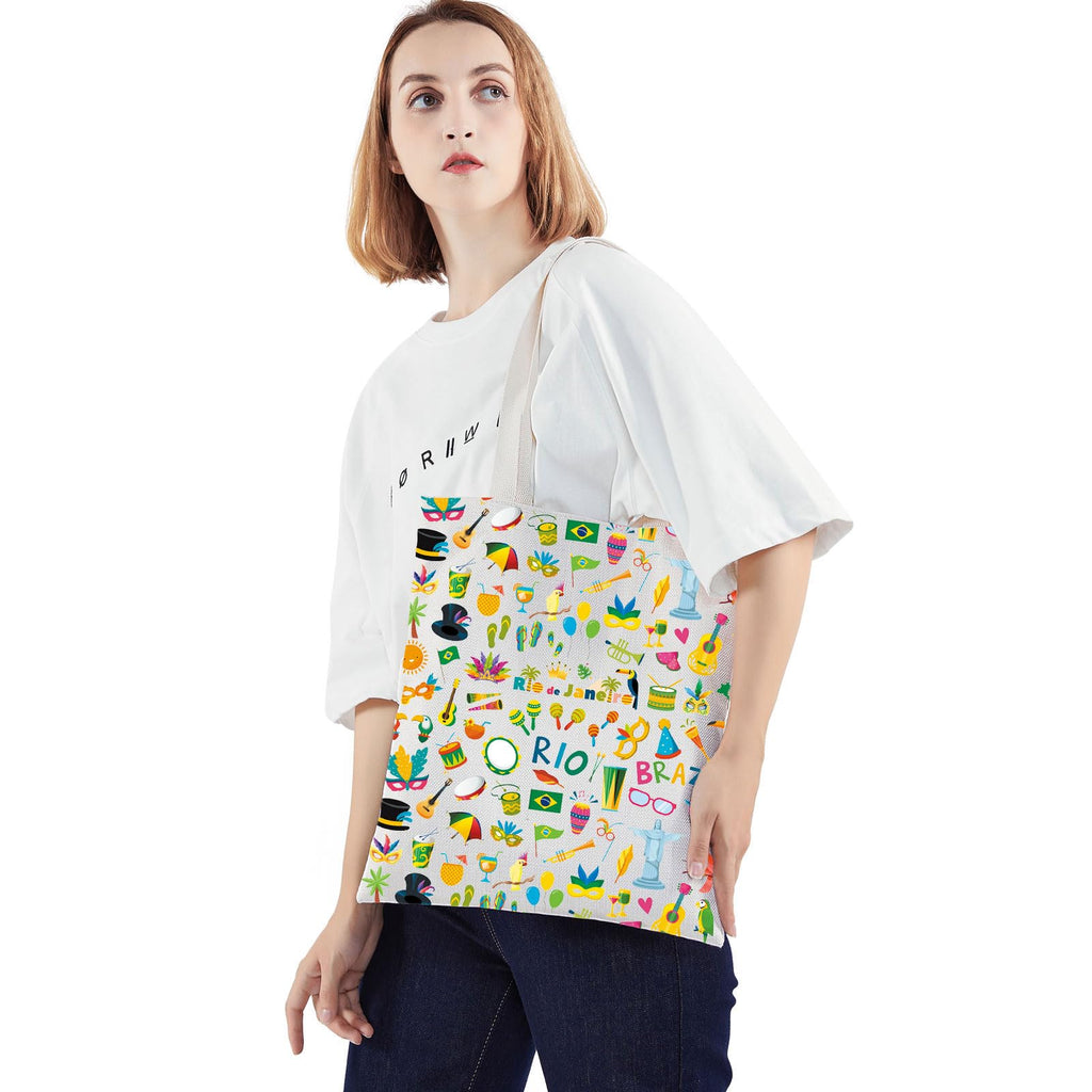 WZMPA Brazil Travel Bag Brazil Souvenir Gifts Rio De Janeiro Makeup Zipper Pouch Bag Brazil Trip Merchandise (Rio Brazil T)