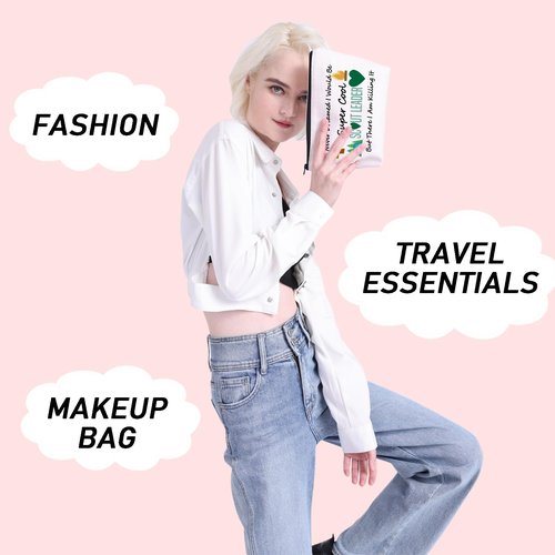 JYTAPP Novelty Makeup Bag Leader Gift I Never Dreamed I'd Grow Up To Be a Leader Cosmetic Pouch