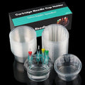40PCS Disposable Tattoo Cartridge Cup Holder Plastic Tattoo Cartridge Tray For Tattoo Inks Needle Holder Placement Rack Disposable Plastic Cup Working Cup Cleaning Cup