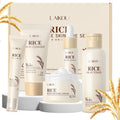 LAIKOU Skin Care Set, Korean Skin Care with Rice Cleanser, Toner, Serum, Eye Serum, Moisturizing Cream 5pcs for Women Teen Girls Mom Daughter Mother's Day Birthday Christmas Lover Korean Beauty