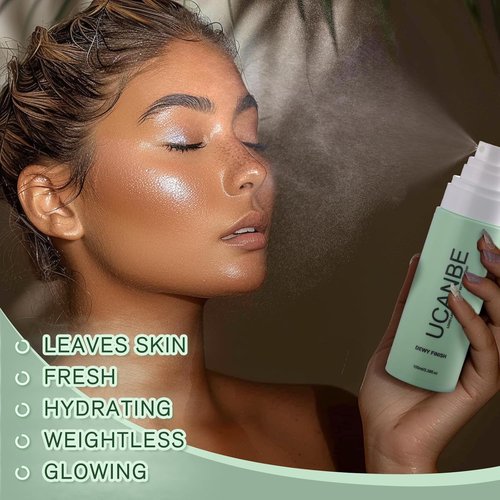 UCANBE Makeup Setting Spray - Long-Lasting Dewy Finish Face Mist for Natural Glow | 3.38 fl oz