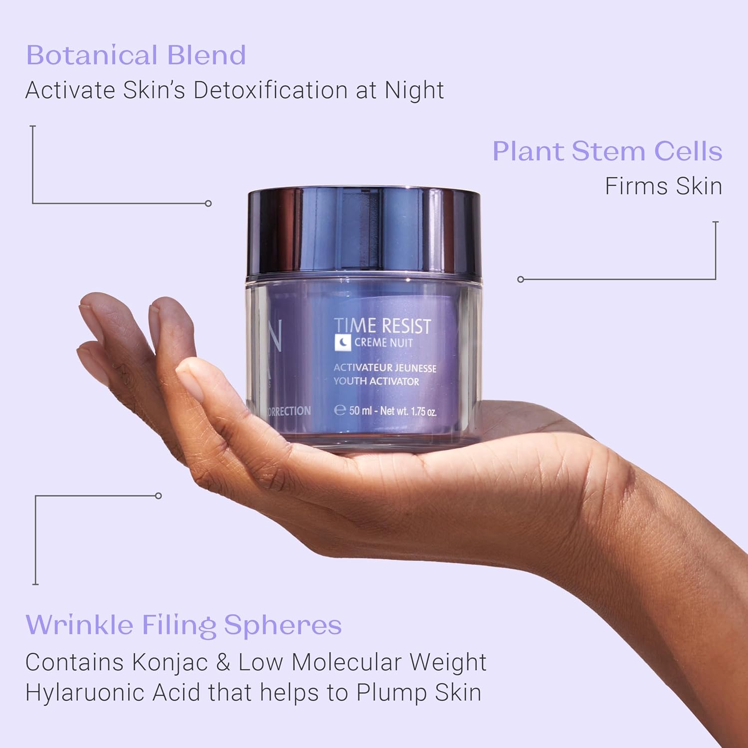 Yonka Time Resist Anti-Aging Cream - Youth Activating Complex for Firming & Wrinkles | 1.76 oz
