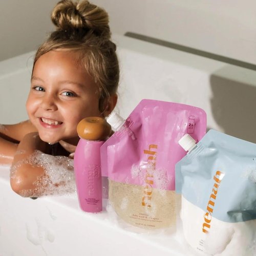 Nemah Baby Soap & Shampoo Refill - 2-in-1 Tear-Free Wash with Chamomile & Aloe Vera | 21.97 Fl Oz for Newborns & Toddlers