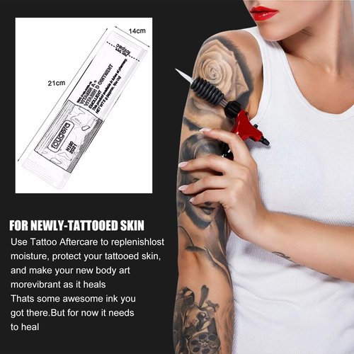 Narkysus Tattoo Scar Repair Gel Cream - 50 Pack Professional Aftercare Vitamins A&D Ointment for Tattoo Healing Removal Portable Skin Protection for Tattoo Artists and Studios