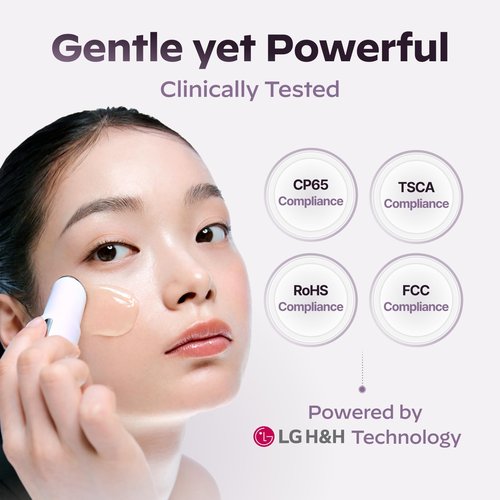LG Pra.L Superform Galvanic Booster Mystic White, 1min booster for ageless skin, anti-aging, Korean skincare, Glow on the go, Serum booster device, Glass Skin, Glow Booster, Gift