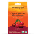 Wedderspoon Organic Manuka Honey Drops - Cherry Flavor with Bee Propolis & Echinacea | 20 Count, USDA Organic