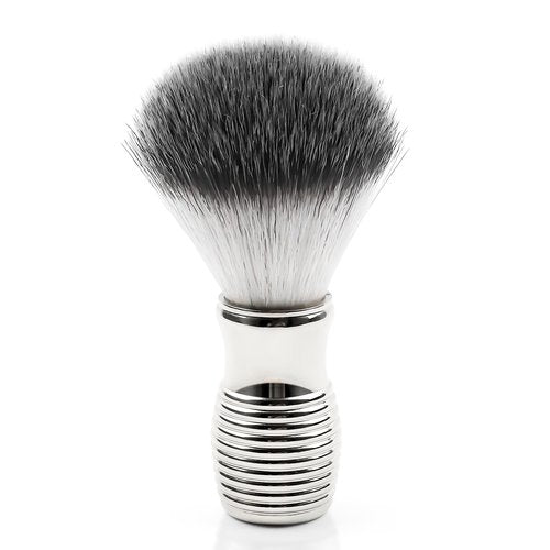 Doladaes Silver Yellow Shaving Brush for Men，shave brush soft and dense,Ultra Heavy Chrome Handle,Ultra-Strong Nut Structure,Minimal Shedding, Fast Lather,The best shave of your life!