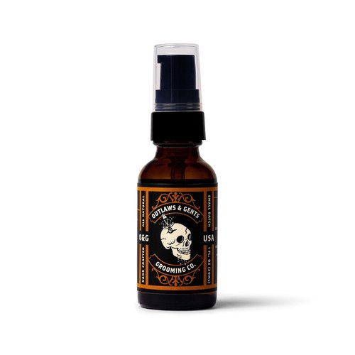 Outlaws & Gents Grooming Co Grooming Oil - All-Natural Beard & Hair Oil for Men | Moisturizes & Softens (Orange & Vanilla)