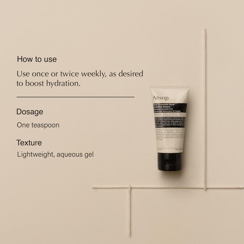 Aesop Blue Chamomile Facial Hydrating Mask for Dehydrated Skin | Refresh, Replenish, Soften | 2oz / 60mL