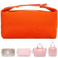 Fammart Travel Makeup Bag, Waterproof Canvas Cosmetic Bag Make Up Organizer Case for Women, Large Toiletry Bag Skincare Pouch for Toiletries Accessories Brushes