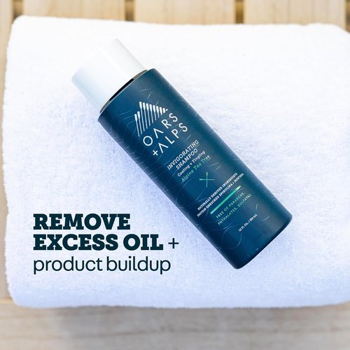 Oars + Alps Men's Shampoo - Sulfate-Free Formula with Witch Hazel & Tea Tree Oil | 13.5 Fl Oz