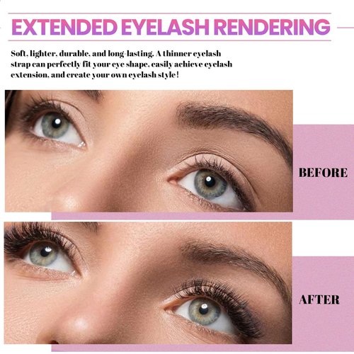 Qiveaory DIY Lash Extension Kit 720pcs Individual Lashes Clusters D Curl Eyelash Extension Kit with Lash Bond and Seal, Eyelash Remover Tweezers Brush(10-18mm,30D+40D+50D+60D) Lash Books DIY at Home