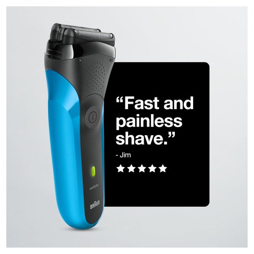 Series 3 310s Wet & Dry Electric Shaver for Men/Rechargeable Electric Razor, Blue