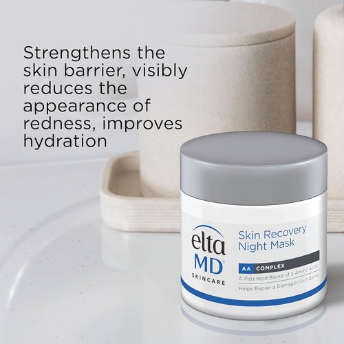EltaMD Skin Recovery Overnight Face Mask - Moisturizing Night Cream for Sensitive Skin | 1.7 oz Jar