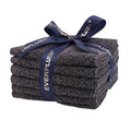 Everplush 6-Pack Premium Washcloths Set – Ultra Absorbent, Super Soft Essential Washcloths for Bathroom, Spa, Gym, and Face, Machine Washable (Charcoal, 13" x 13")