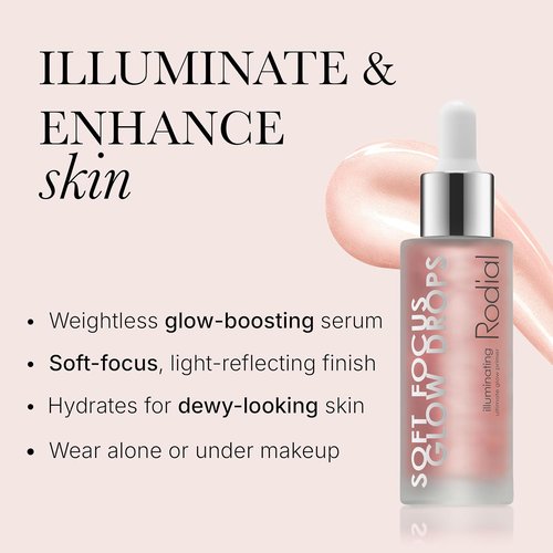 Skiennix Soft Focus Glow Booster Drops - Radiance Illuminating Serum with Glycerin & Antioxidants | Weightless Face Primer