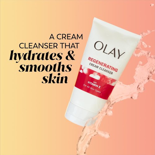 Olay Regenerist Face Wash - Regenerating Cream Cleanser for Radiant Skin | 5 Fl Oz