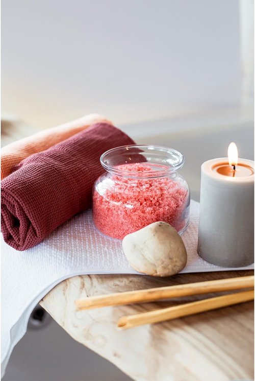 Red Dead Sea Coarse Bath Salts - Relaxing Foaming Minerals with Rose Essential Oils | 306 oz