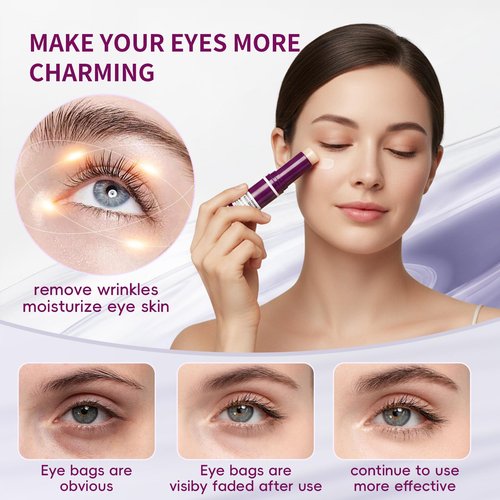 Cementerre Calcium Multi Balm Stick, Korean Calcium Volume Multi Balm, Collagen Moisturing Stick, Anti-aging, Wrinkles, Sagging, Hydrating, Firming Skin, Suitable for Eyes, Face & Neck-Rose red