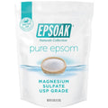 Epsoak Epsom Salt 10 lb. Magnesium Sulfate USP. Resealable Epsom Salt Bag Unscented, Made in The USA, Cruelty-Free Certified