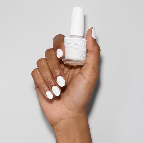 Dazzle Dry Nail Lacquer (Step 3) - White Lightning - A true stark white full coverage cream. (0.5 fl oz)