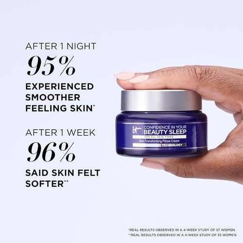 IT Cosmetics Confidence in Your Beauty Sleep Night Cream - Anti-Aging Moisturizer with Ceramides & Hyaluronic Acid for Fine Lines & Dryness