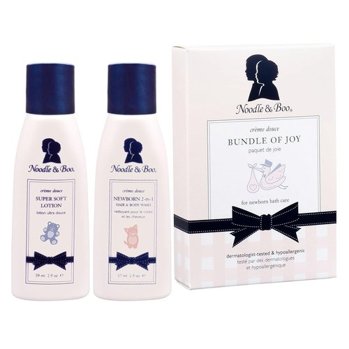 Noodle & Boo Bundle of Joy Newborn Baby Gift Set - 2-in-1 Hair & Body Wash & Super Soft Lotion