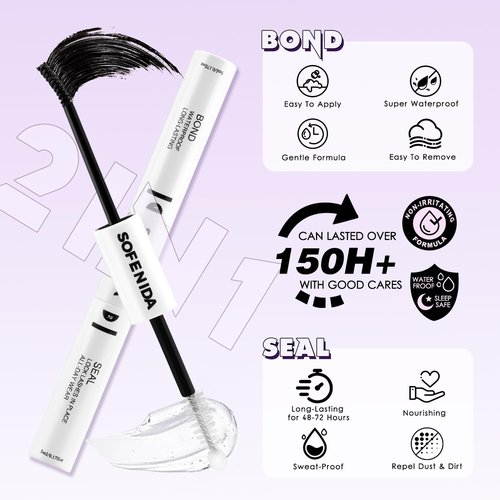 SOFENIDA Lash Clusters Kit Wispy Lash Clusters Cluster Eyelash Extensions 10-18mm Lash Extension Kit Eyelash Cluster Eyelash Extensions Waterproof DIY Individual Lashes Clusters with Soft Thin Band