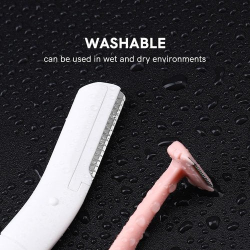 Eyebrow Razors w/Dermaplane Razors Set - Japanese Blades Razors - Small Face Razors for Peach Fuzz and Fine Hair, Multipurpose Exfoliating Dermaplaning Tools for Women and Men