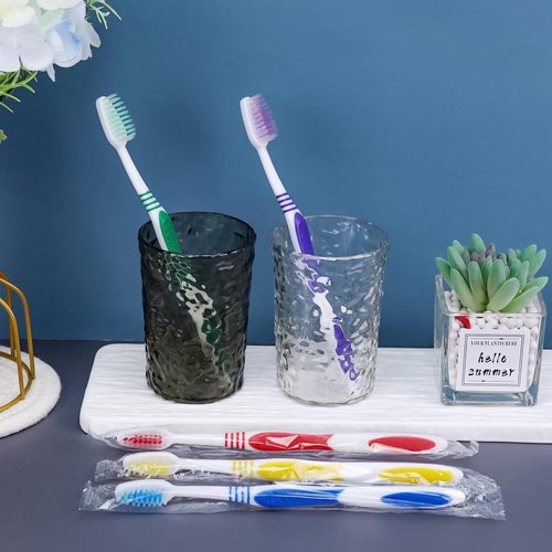 Codweny Bulk Toothbrushes 30 Pack Colorful Individually Wrapped Disposable Soft Large Brush Head Ergonomics Handle Oral Set for Adults Kids Travel Hotel OCC Airbnb Dentist (30)