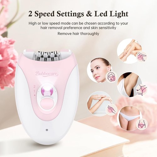 Skiennix Smooth Glide Epilator - Portable Facial Hair Removal for Women | Effective & Compact Design