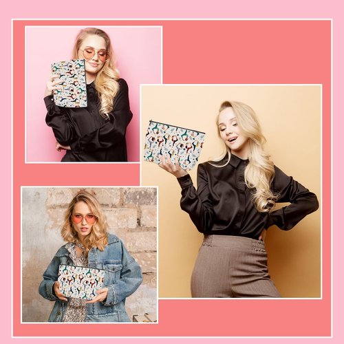 Lovdazzles 2pcs Yoga Gifts for Women Makeup Bag Yoga Accessories for Women Cosmetic Bag, Instructor Teacher Toiletry Accessories Organizer Pilates Gifts for Girls Teachers Friends Sisters