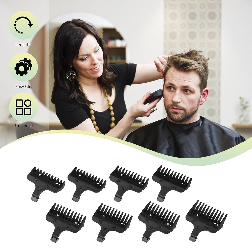 Wahl 8 Piece Replacement Comb Set - Compatible with 40mm Detachable T-Blade Trimmers