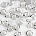 Eleegem 2000PCS SS20 Flatback Rhinestones | 12-Facet Diamond-Cut Glass Gems for Nail Art, Clothing, DIY Crafts |Glue-On Decoration Stones with Silver Backing(Crystal)