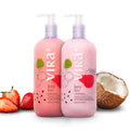 VIRÁ Brazilian Shampoo & Conditioner Set - Deep Moisturizing Treatment for All Hair Types | 17.6 Fl Oz Each