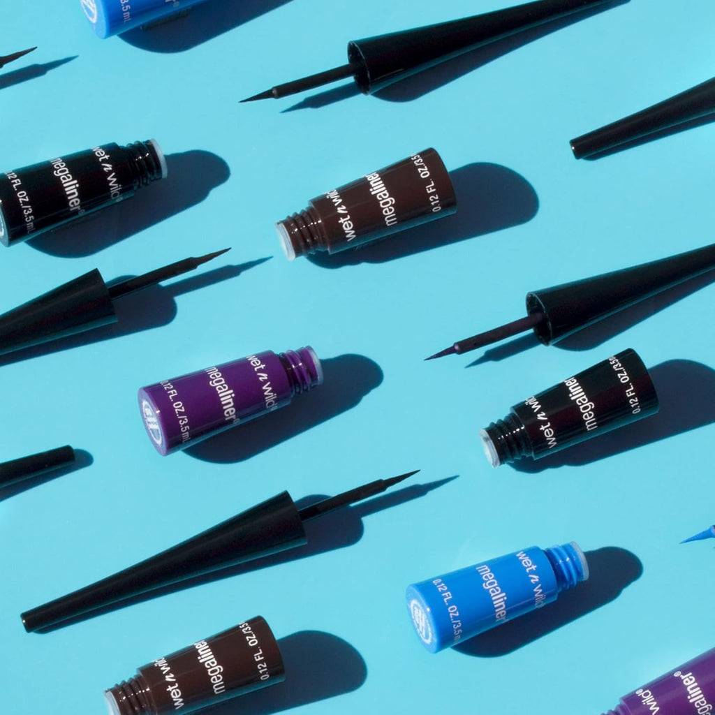 Wet n Wild MegaLiner Liquid Eyeliner - Intense Black Color for Bold Eye Looks