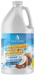 Bastion Antibacterial Foaming Hand Soap - Coconut Dream Scent - 64 oz Bulk Refill Jug | Non-Toxic & Made in the USA