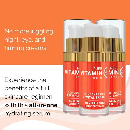 Noche Y Dia Vitamin C Serum - Anti-Aging Hydration for Mature Skin - Targets Sun Spots & Fine Lines - 30mL (1 fl oz)