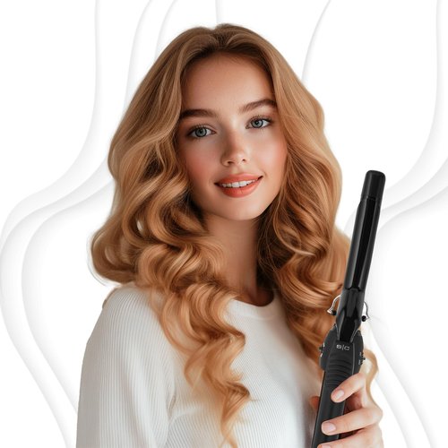 StyleCraft Stay-Temp Black Gold Ceramic Extended Barrel Curling Iron (1-inch)