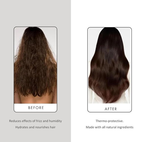 PREVIA Hair Gloss Taming Serum | Anti-Frizz Leave-In Conditioner for Dry Hair - 6.7 oz