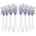 Replacement Toothbrush Heads Compatible with Philips Sonicare Click-on Handles Replacement Brush Head with Deep Reach Cleaning Electric Toothbrush Head, 8 Pack Replacement Heads