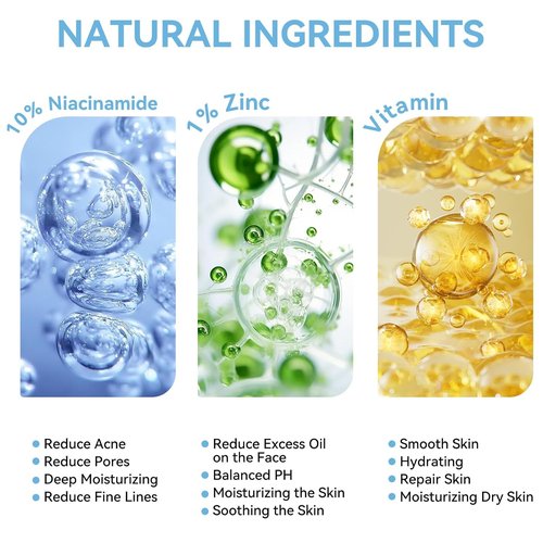 **Skiennix Niacinamide 10% + Zinc 1% Serum - Oil Control & Acne Treatment | Lightweight Non-Greasy, 30ml**