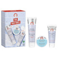 First Aid Beauty Face Faves Kit - Travel-Friendly Skin Care Gift Set with Cleanser, Exfoliating Pads & Repair Cream