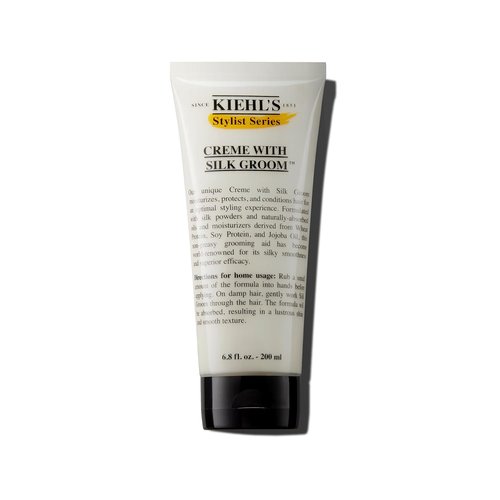 Kiehl's Crème With Silk Groom - Non-Greasy Hair Styling Cream for All Hair Types | Moisturizes & Adds Shine - 6.8 fl oz