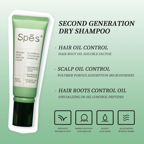 Skiennix Dry Shampoo - Oil Control Volumizing Gel with 24-Hour Oil Control | Cedar Scent (5ml x 5)